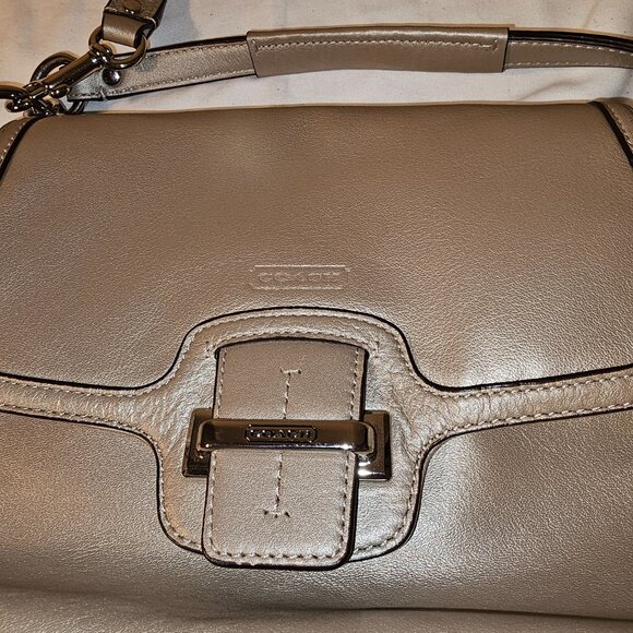 Coach Metallic/Champagne handbag - Picture 2 of 9